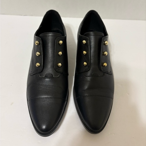 Nine West Wearable black leather slip-on Oxford shoes size 6.5 M - Picture 10 of 10